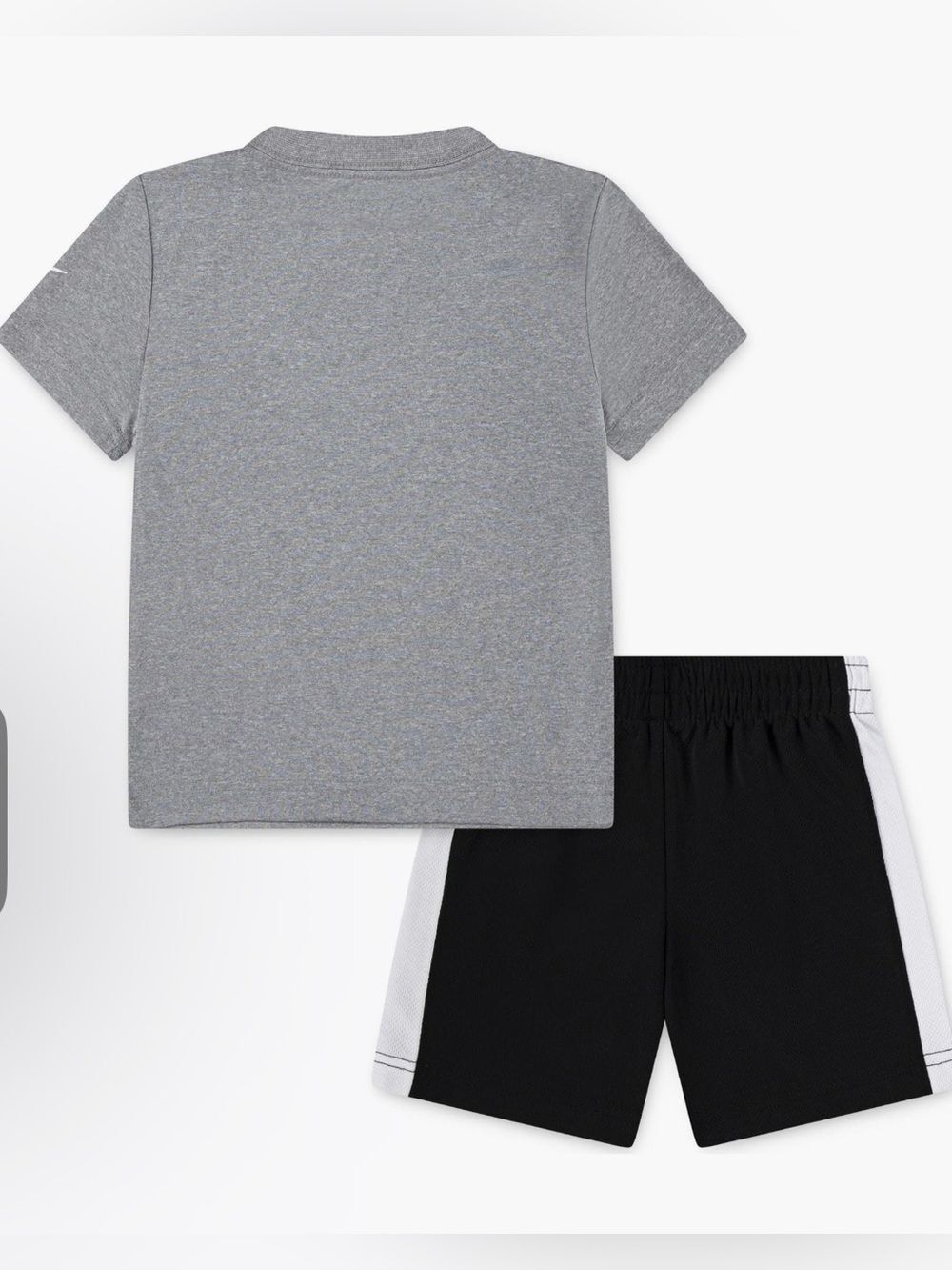 Nike Gray & Black Baby Boys' Athletic Tee and Shorts Set, 12 Months, NWT - Picture 2 of 5